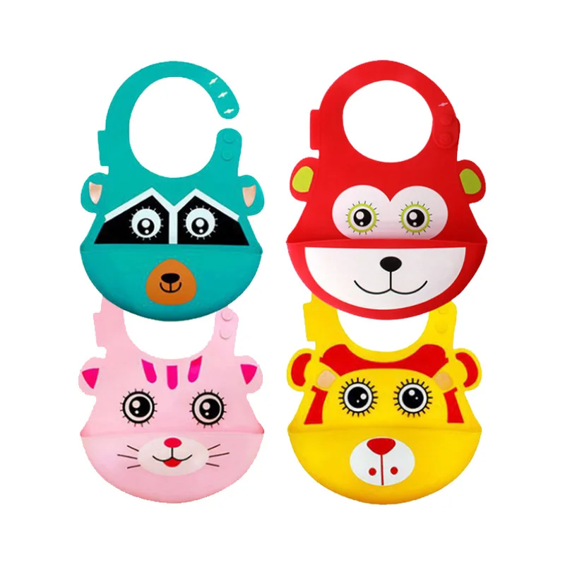 2022 Wholesale Custom Private Label Bpa Free Adjustable Waterproof Silicone Baby Bibs