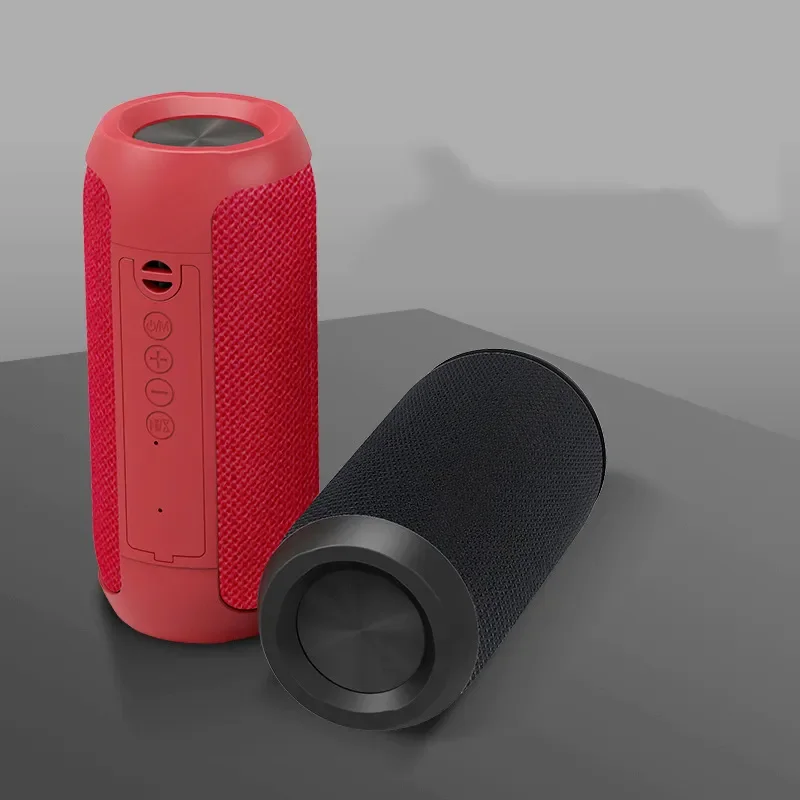 Outdoor Wireless Speaker Fabric Portable Hi Fi Sound Stereo Wireless Bass Speakers Mini Active Microphone Cordless Speaker