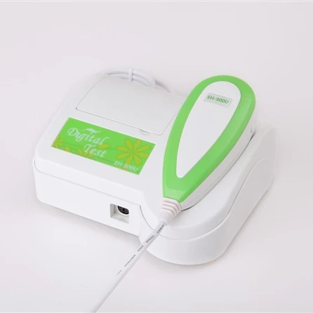 AYJ-J014 Portable skin test scalp analyzer machine green color for hair  and eye iris scanner