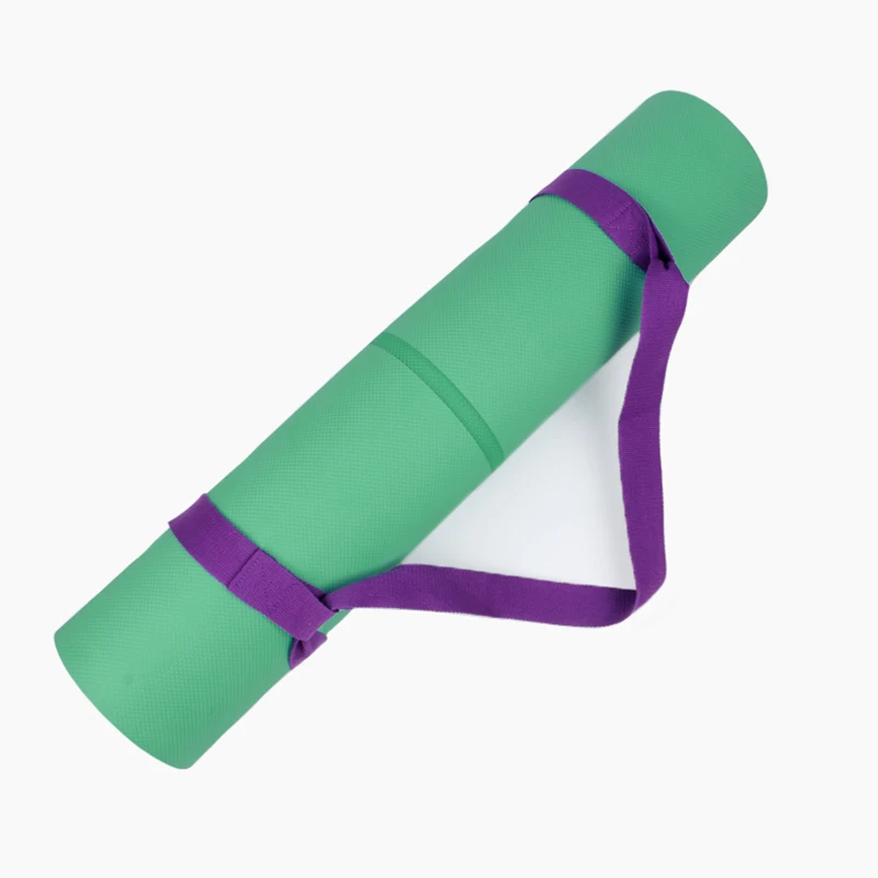 Promotional Yoga Strap Belt Adjustable Soft Yoga Mat Sling Carry Strap Exercise Band Custom