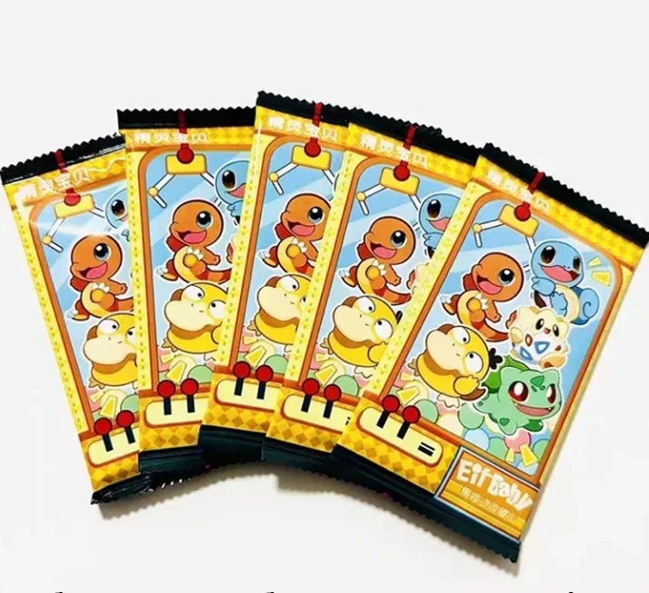 Wholesales  Mika Eif Baby Pokemones Anime Cartoon Gold Venusaur Pokemoned Card Metal Poke Mon for Children Game Cards
