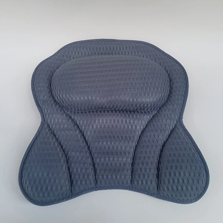 4D Air Mesh Thick Soft Bathtub Pillow Back Neck Support Pillow, Spa Cushion for Tub Relaxing Headrest Bath Pillow