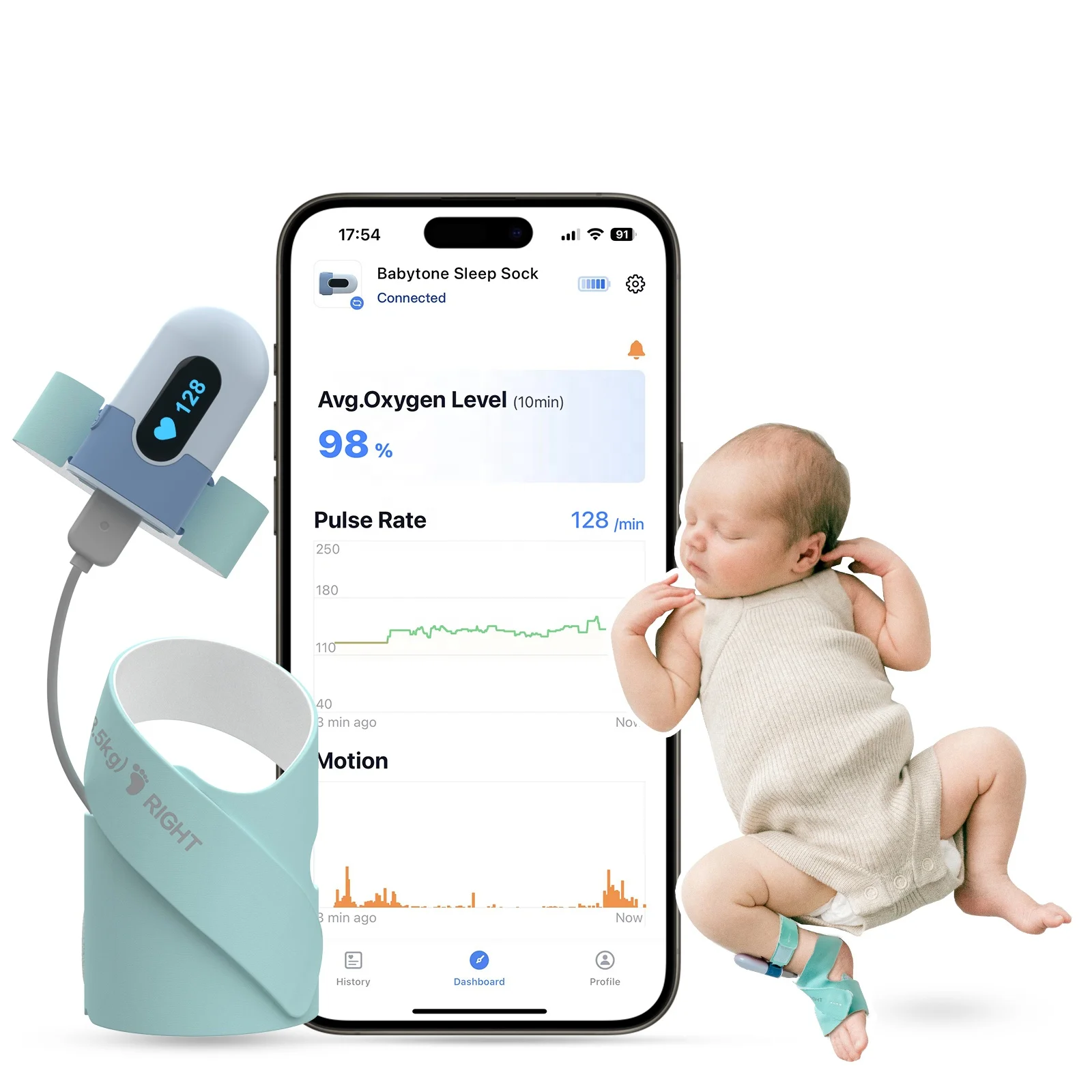 Viatom BabyO2 Heart Rate Monitor Spo2 Probe Pulse Oximeters for Babies
