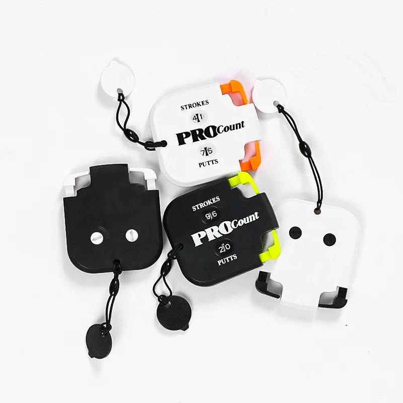 HOW TRUE Special Design Plastic Rubber Black Golfer Golf Square Score Counter For Outdoor Golf Activity