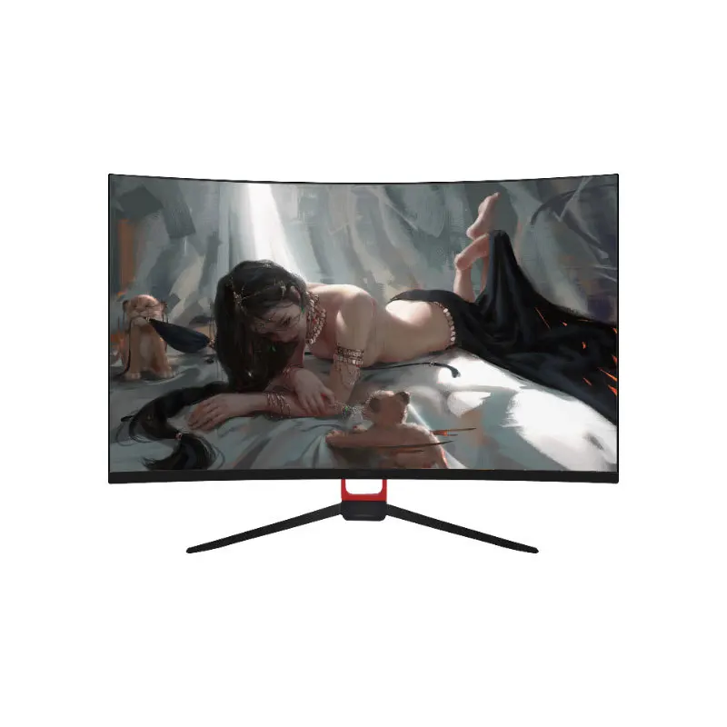 Desktop LED Monitor 32 Inch 1K 4k Gaming 1080p 165hz Curved Flat Screen