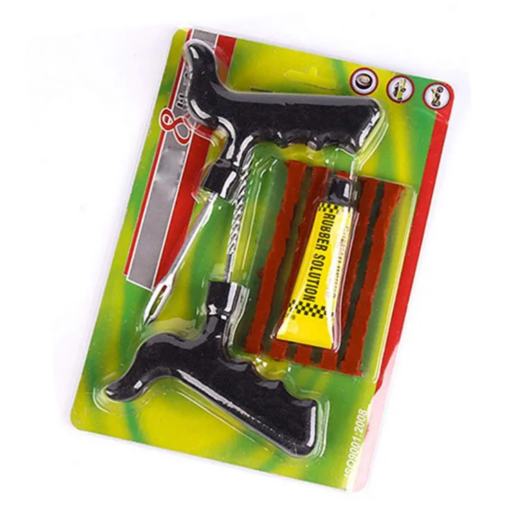 
8pcs Portable Auto car motorcycle bicycle tubeless Quick Emergency Tire repair tool kit 