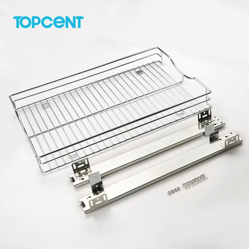 Аксессуары для кухонного шкафа Topcent буфетный блок миска проволочные корзины выдвижной проволочный ящик корзина с мягкой функцией закрытия