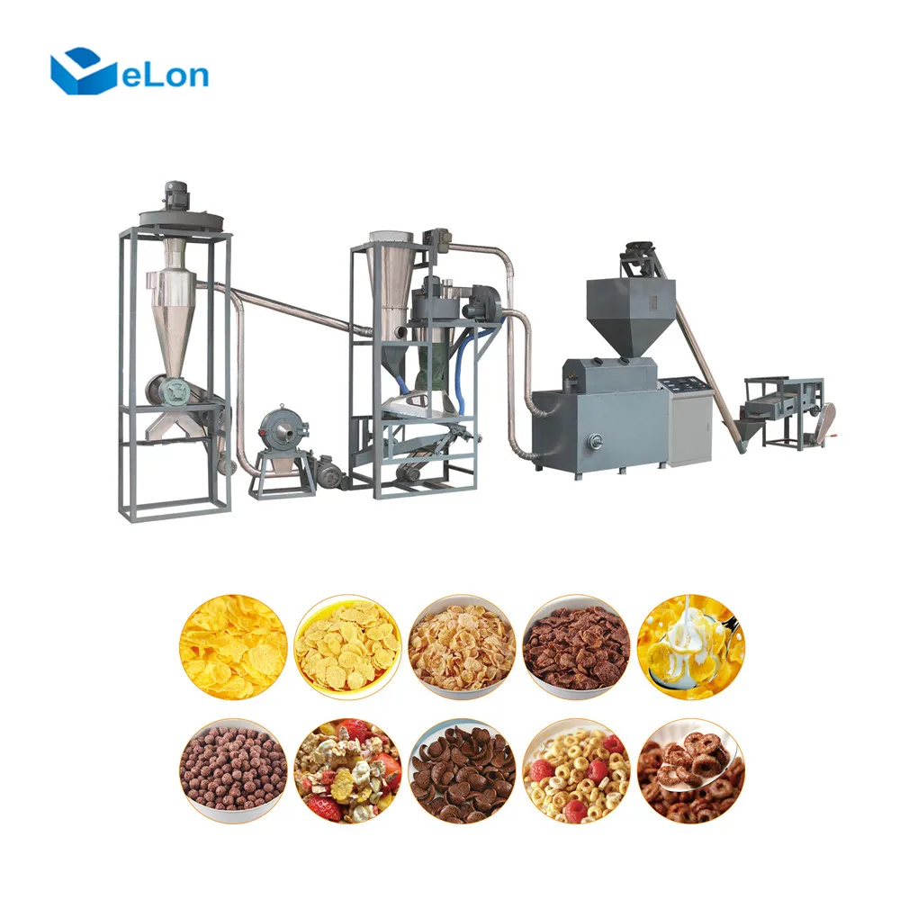 Advanced Wholesale Breakfast Cereal Corn flakes machines flavoring industry equipment electric oven
