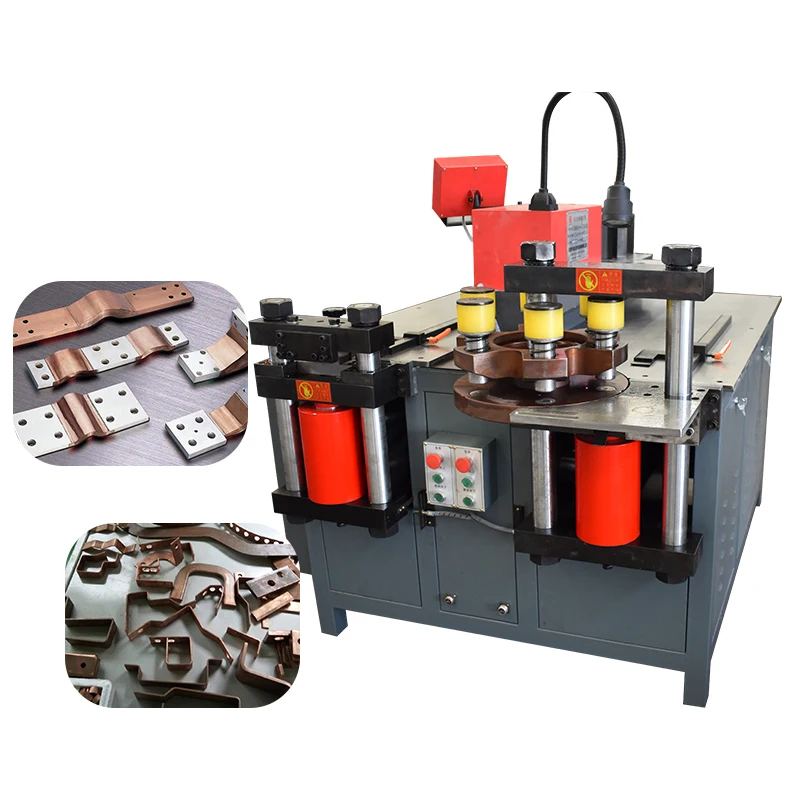 Muli-function three-in-one copper bender bending cutting and punching busbar machine