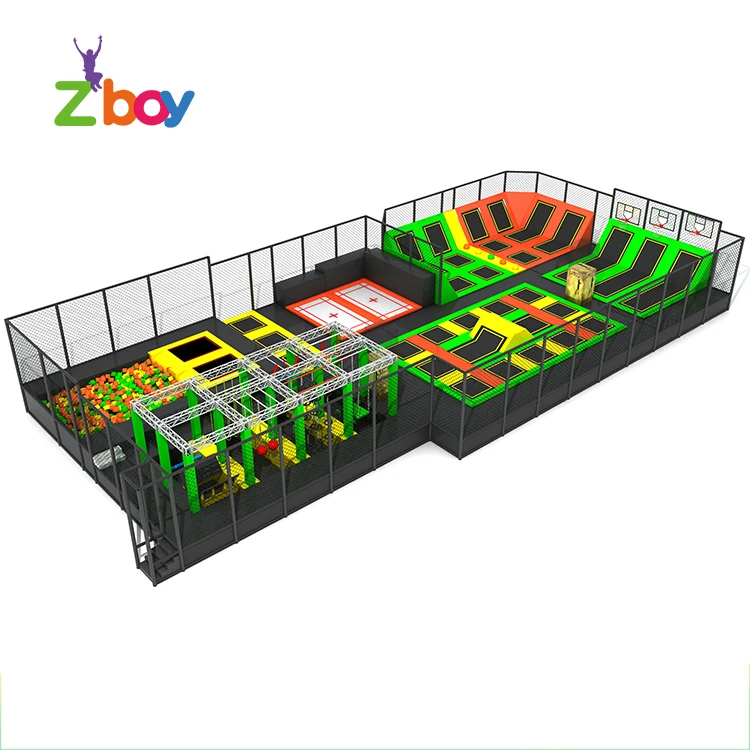 
For Argentina Stratosphere Builder Small Adult Jumping Trampoline Park With Foam Pit 