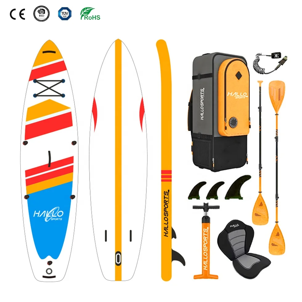 Hallosports 063 adventure super ocean inflatable stand up paddle board sup borad 12 for 250 lbs