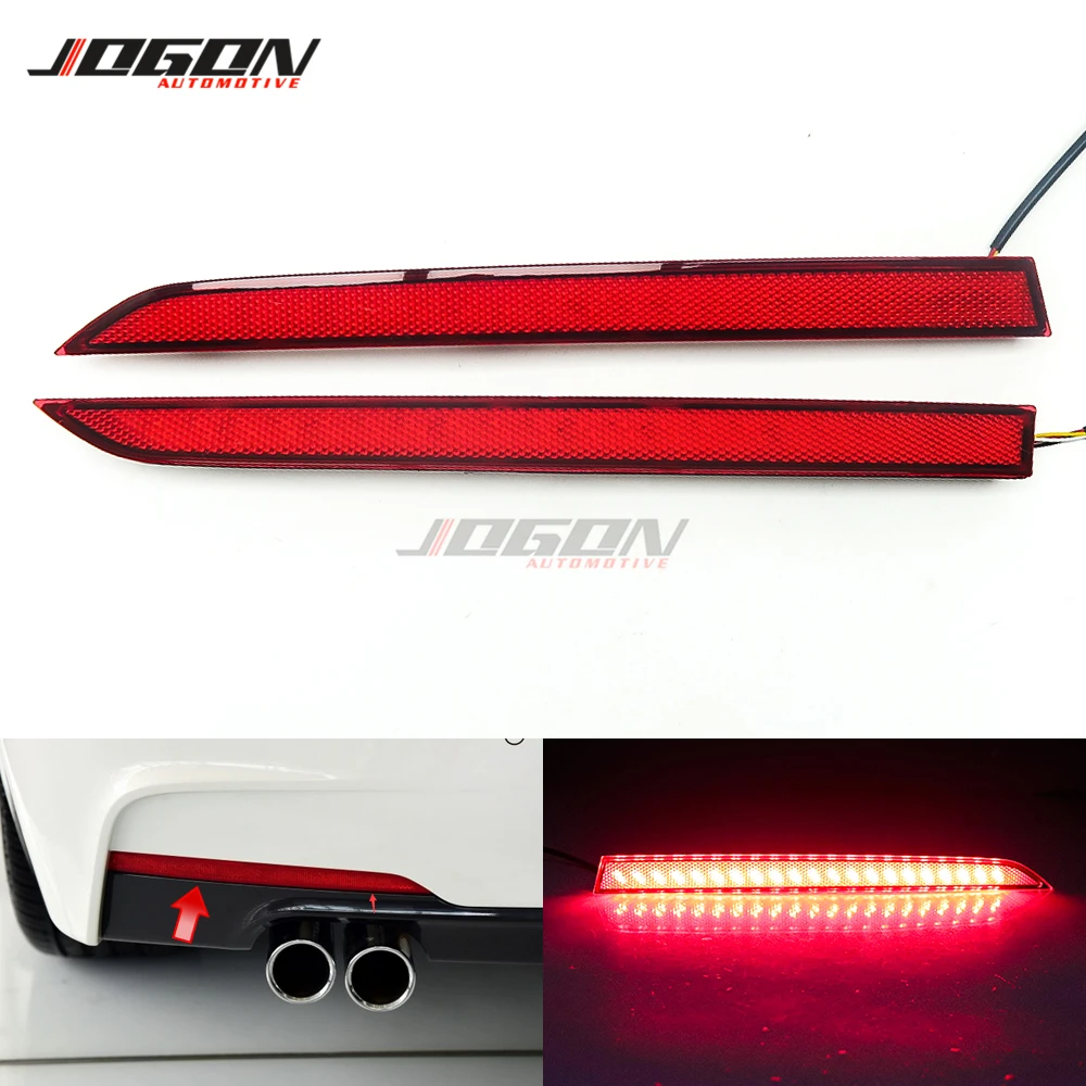 Светодиодный задний бампер динамический сигнал поворота отражатель противотуманный фонарь для BMW 3 серии F30 F31 M Sport 2012-2019 315 320 325