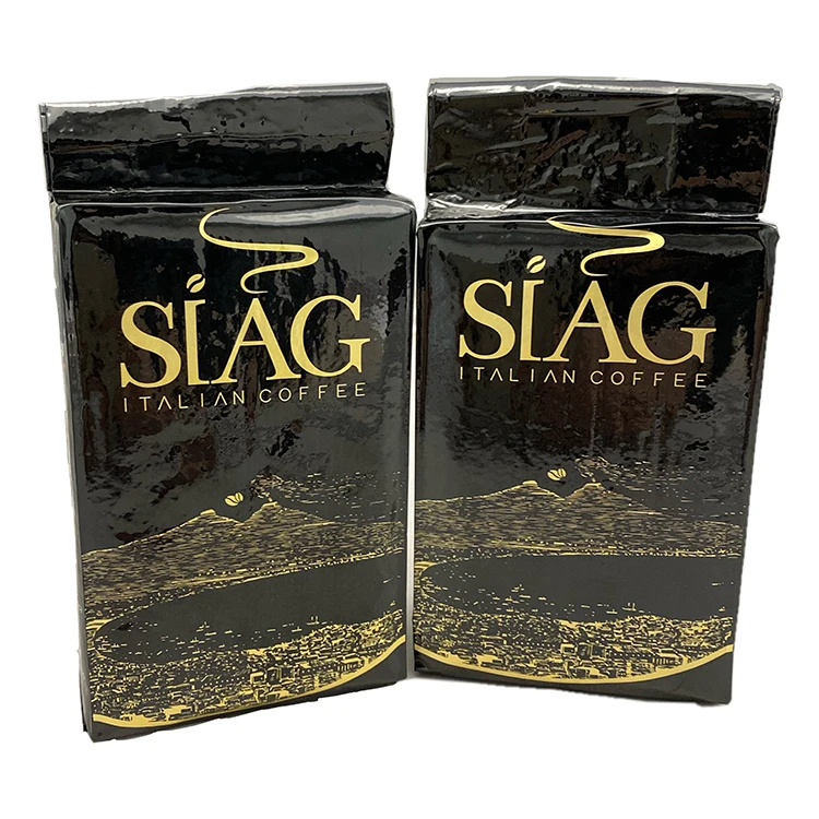 250g Bag Packaging Neutral Taste Roasted Italian Arabica & Robusta Ground Coffee