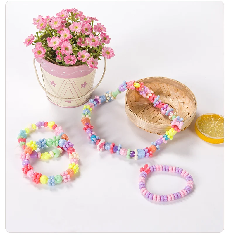 YF005 Популярные бусины для ювелирных изделий, набор бусин для творчества, Наборы для творчества, украшений для детей, браслетов, ожерелий, волос для девочек