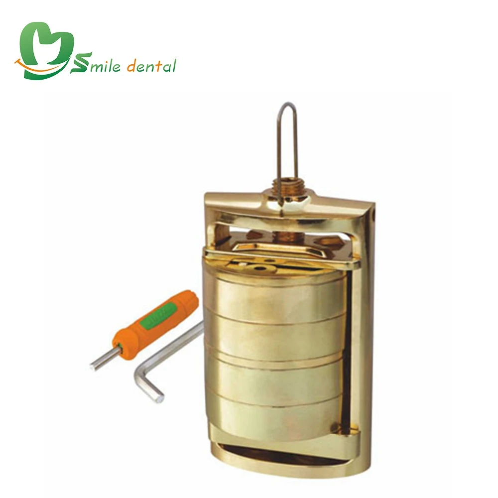 Dental lab press compress with 2 denture flasks