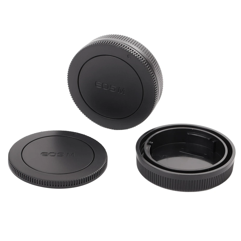 
Camera Body Cover and Rear Lens Cap for Canon EOS-M M2 EF-M Mount 