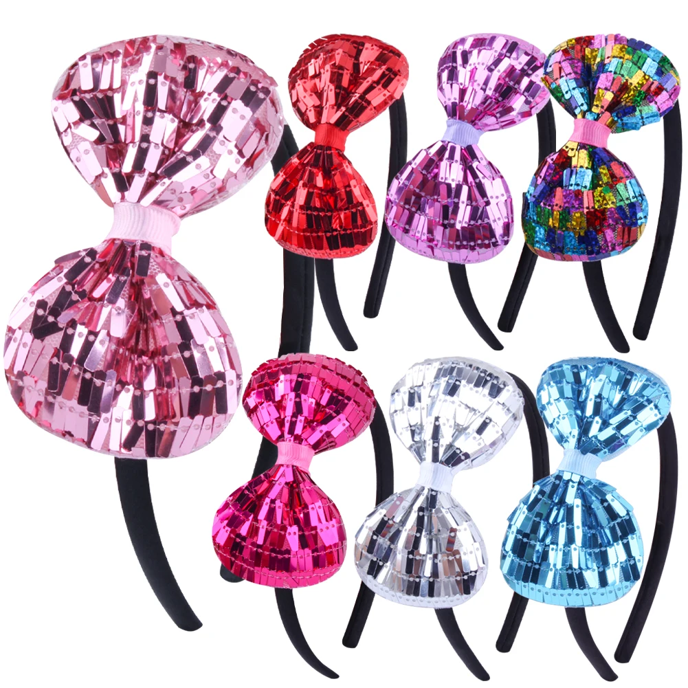 
Yiwu Sequins with Bow headbands Hot Sale Christmas Hair Accessories Set For Girl 2021 