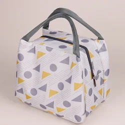 VE New cross-border irregular pattern lunch bag large capacity lunch bag  take meals lunch bag for women