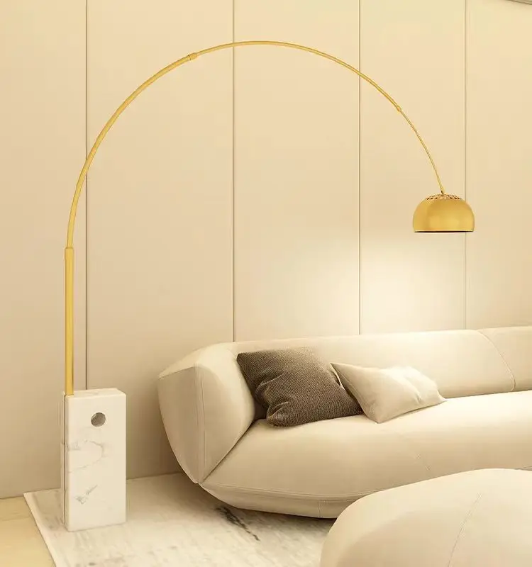 Fishing Lamp Creative Personality Vertical Marble Base Floor Lamp Living Room Beside the Sofa Villa Decorative Lamp