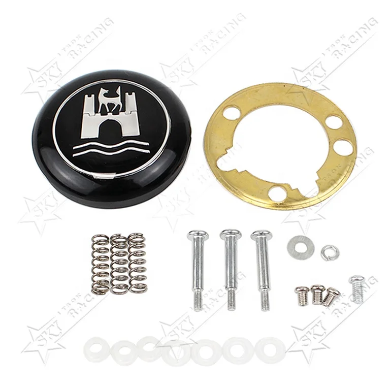 Рулевое колесо для Volkswagen Beetle 62-71 VW Bug Karmann Ghia Тип 3 400 мм 15 дюймов 3/4 дюйма черный и белый цвета 2 спицы винтажное 1962-1971