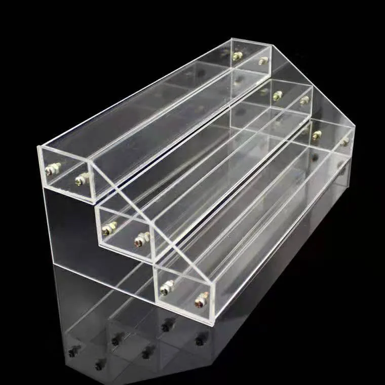 Acrylic Transparent Trapezoid Display Shelf Supermarket Front Shelf Small Shelf Multi-layer Chewing Gum Rack Nail Display Rack