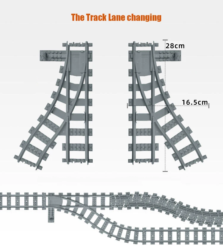 Plastic Building Blocks the Train Track Toys for Kids Railway (DLC-020)
