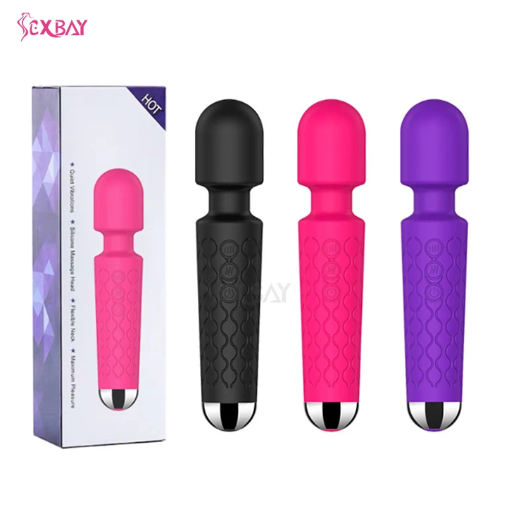 SEXBAY factory explosion wireless charging handheld waterproof portable silicone vibrator neck massager Sex toy vibrator dildo