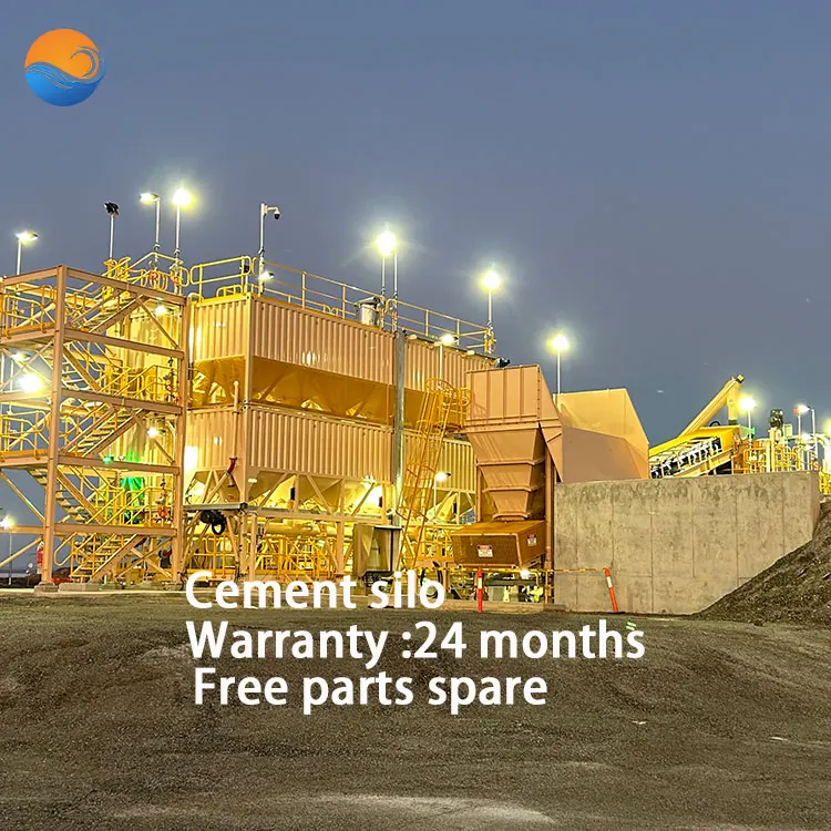 Customized 50 ton 100 ton horizontal cement storage tank steel container cement silo