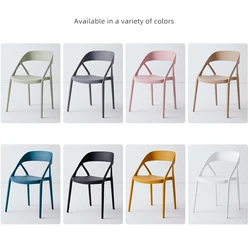 Hot sale Nordic armrest backrest leisure plastic chair for personalized restaurant home