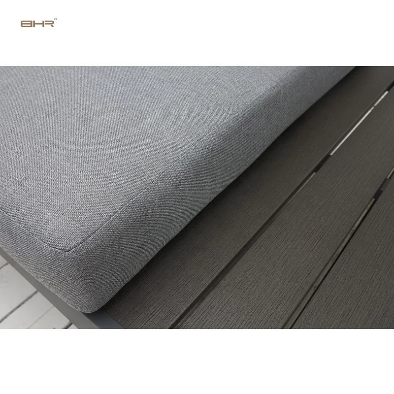 BHR modern outdoor garden sofa aluminum seating  Patio sofa set 5 seater patio set outdoor furniture