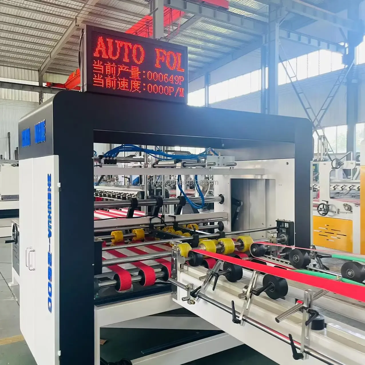 ZHENHUA-QZD Packing Making Corrugated Carton Box Folding Gluing  Automatic Folder Gluer For Making Box Folder Gluer Machine