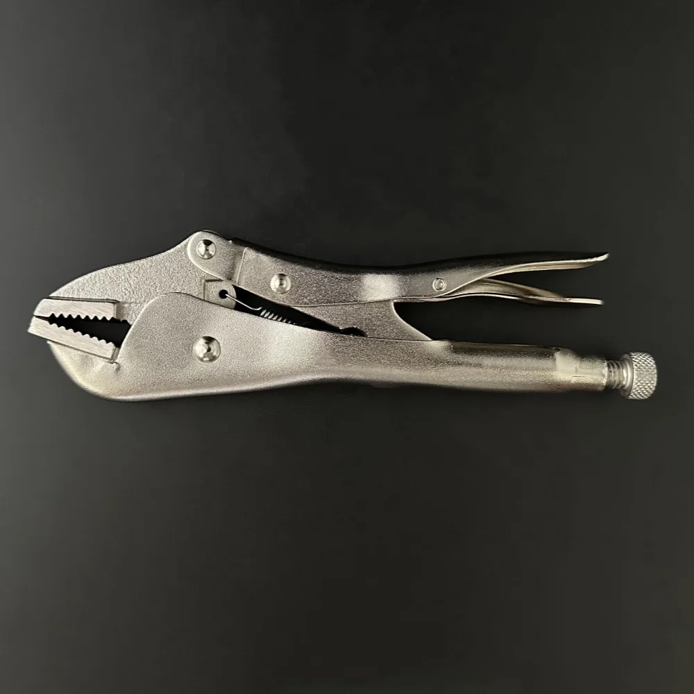 Multi-Functional Heavy Duty Better Grip Curved Jaw Locking Pliers 10Inch/250Mm With Nickel Plated Steel Body And Angled Teeth