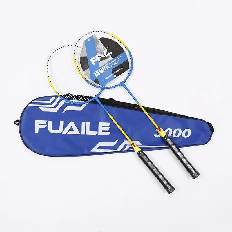 New Design Ferroalloy Integrated Badminton Racket Professional Top Badminton Racket for Practice or Home Entertainment