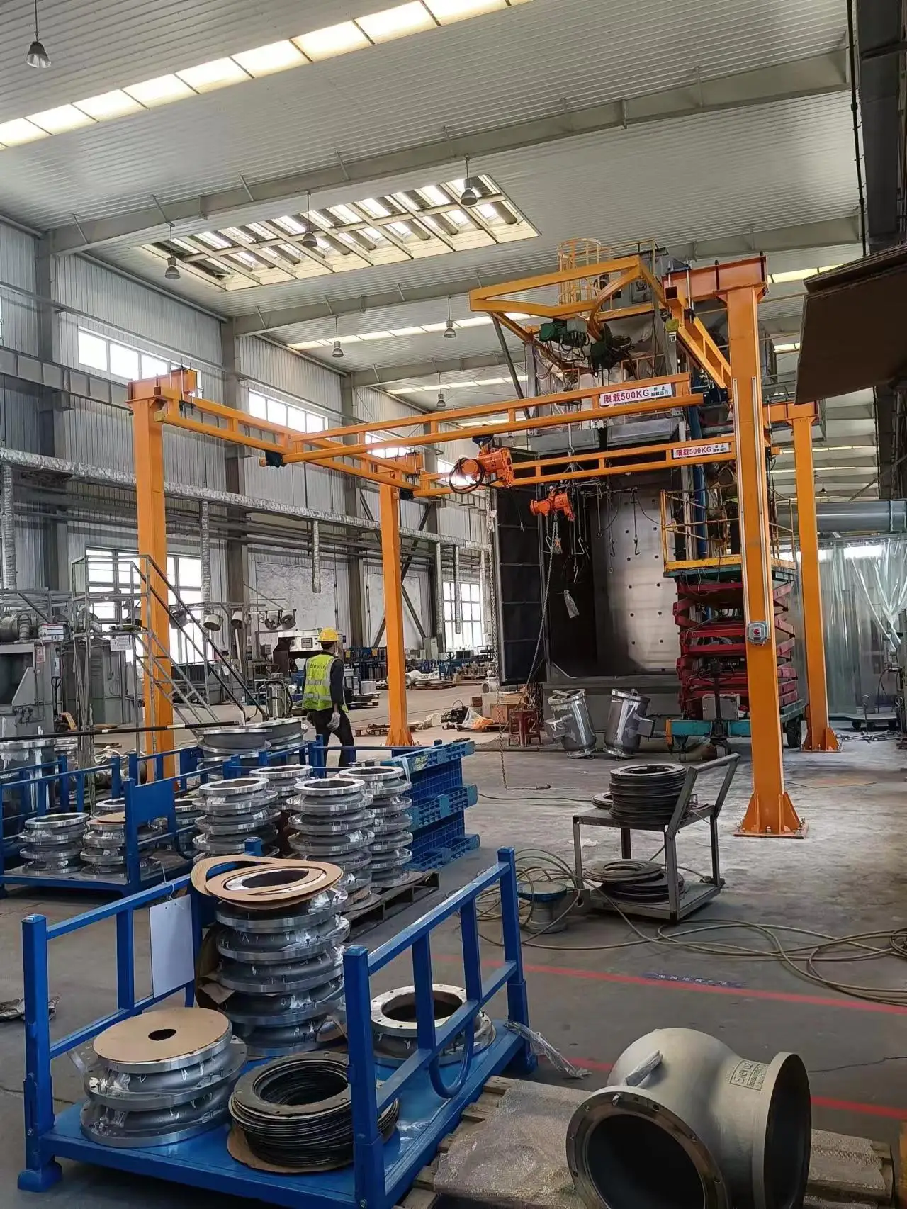 Factory Use Light Modular Crane System European Type Suspension Crane Flexible Forged Steel Welded Crane