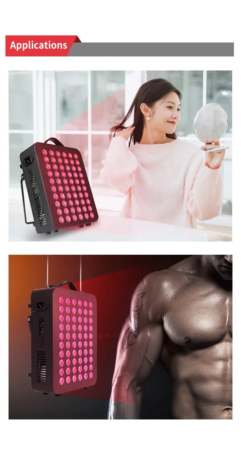 Mobile desktop 630nm 660nm 810nm 850nm 940nm professional skin rejuvenation ptd led light therapy machine