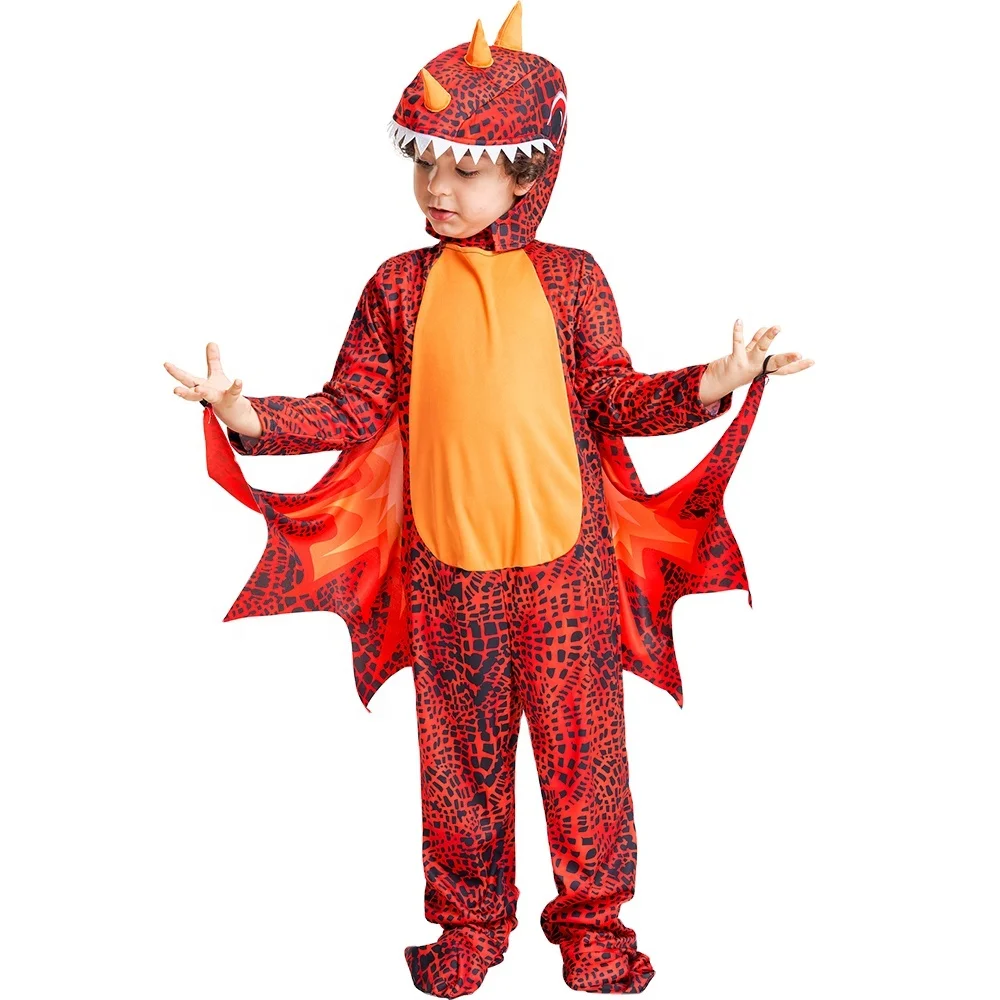 Morph Costumes red fire Kids Dinosaur Costume Boys And Girls Halloween Costume
