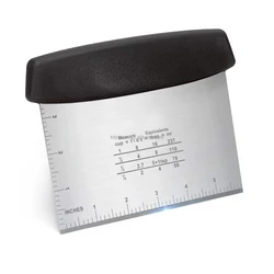 Amazon Hot Sale Stainless Steel Bench Scraper with Measuring Scale