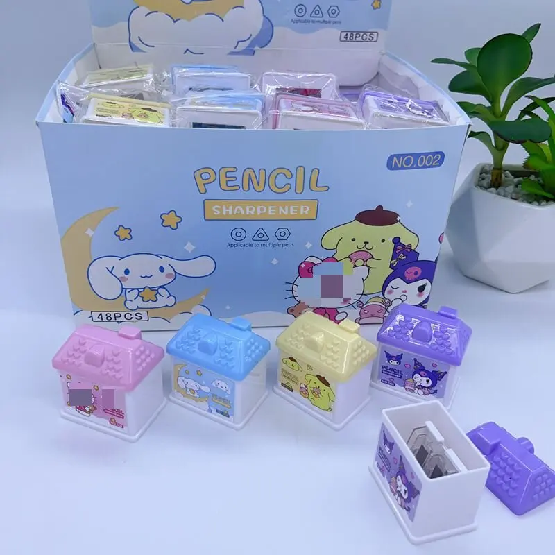 Оптовая Продажа Креативный милый мультяшный маленький домик точилка для карандашей студентов с двойным отверстием детский подарок YY184