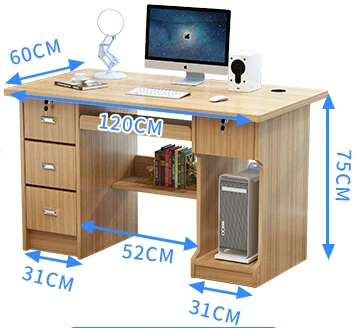 Home Office Table Modern Desktop Computer Table MDF Study Desk