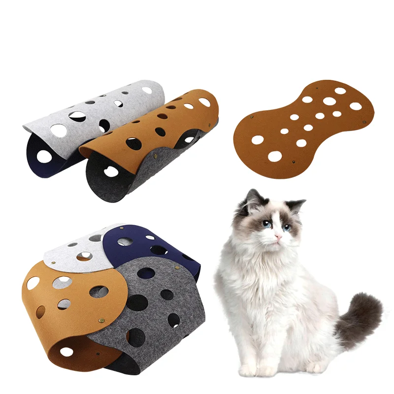 Factory Custom Free Combination Pet Interactive Play Toy Felt Cat Tunnel Tubes for Indoor Cats