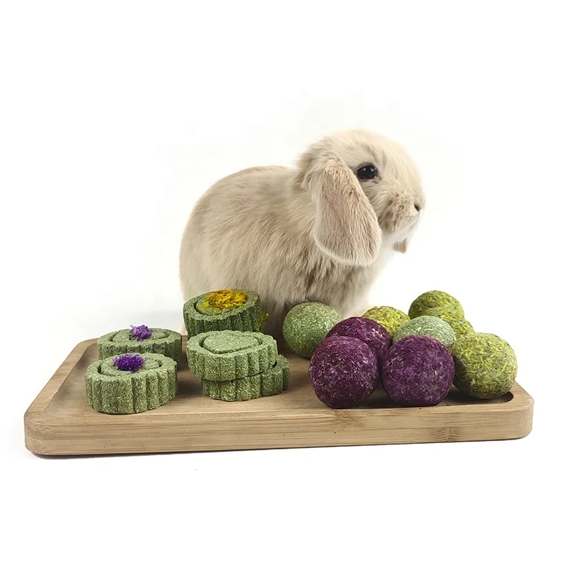Кролик кролик зуб жевательные игрушки органический хомяк китайские шиллы зубы молярные снэки маленькая трава мяч съедобный