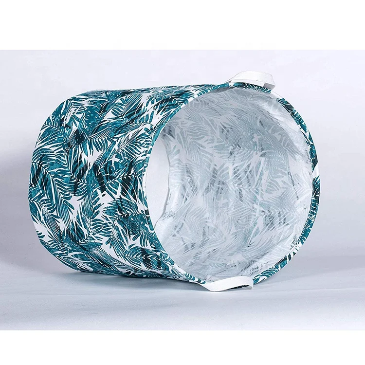 Durable Eco-Friendly Folding Laundry Hamper Organizer with Hemp Rope Handles for Dirty Cloth Home Use Made from Cotton Canvas