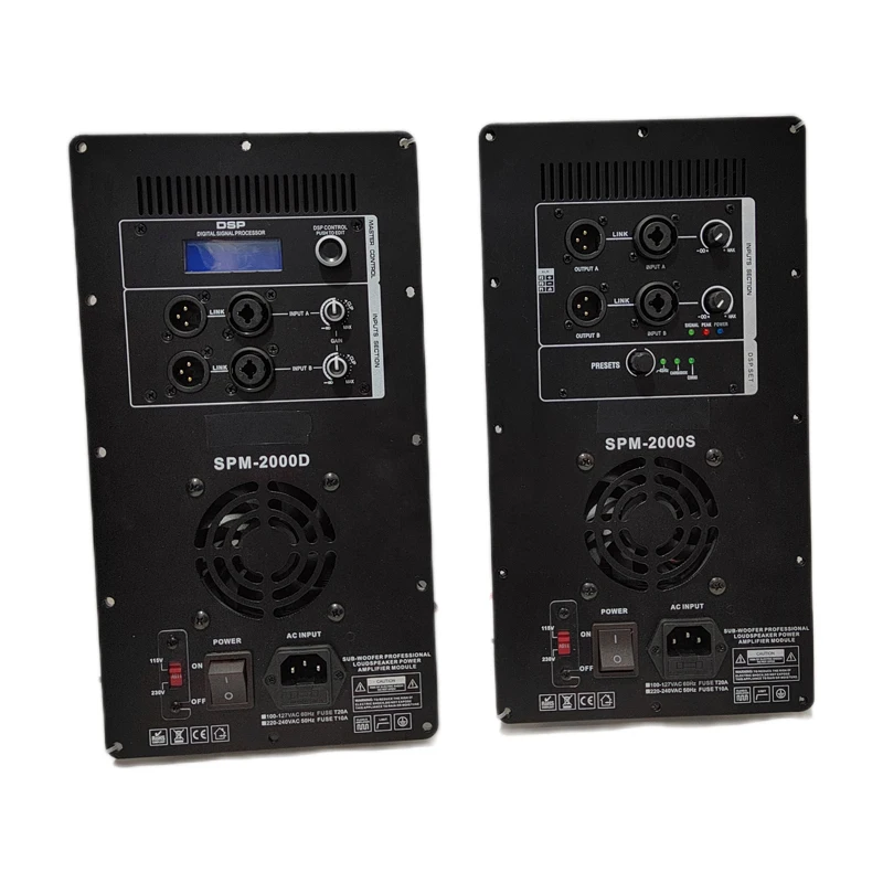 2024 New Launch Professional Audio Products High Power Plate Amplifier Module SPM2000A-SUB with DSP for subwoofer speakers