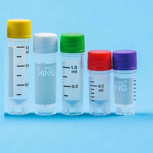 1.0ml  External Thread Sterile O-ring Free Designed 2D Barcode Fit For Liquid Nitrogen Storage Cryogenic Vials