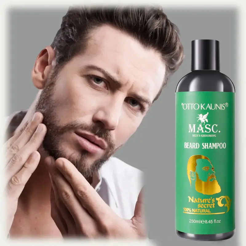Factory Price OEM Professional Organic Beard Growth Oil Beard Care Kits with Beard Wash and Conditioner