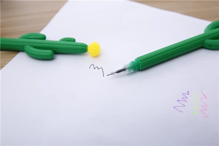 Wholesale Good Quality Student Cute Plant Cactus Gel Pen