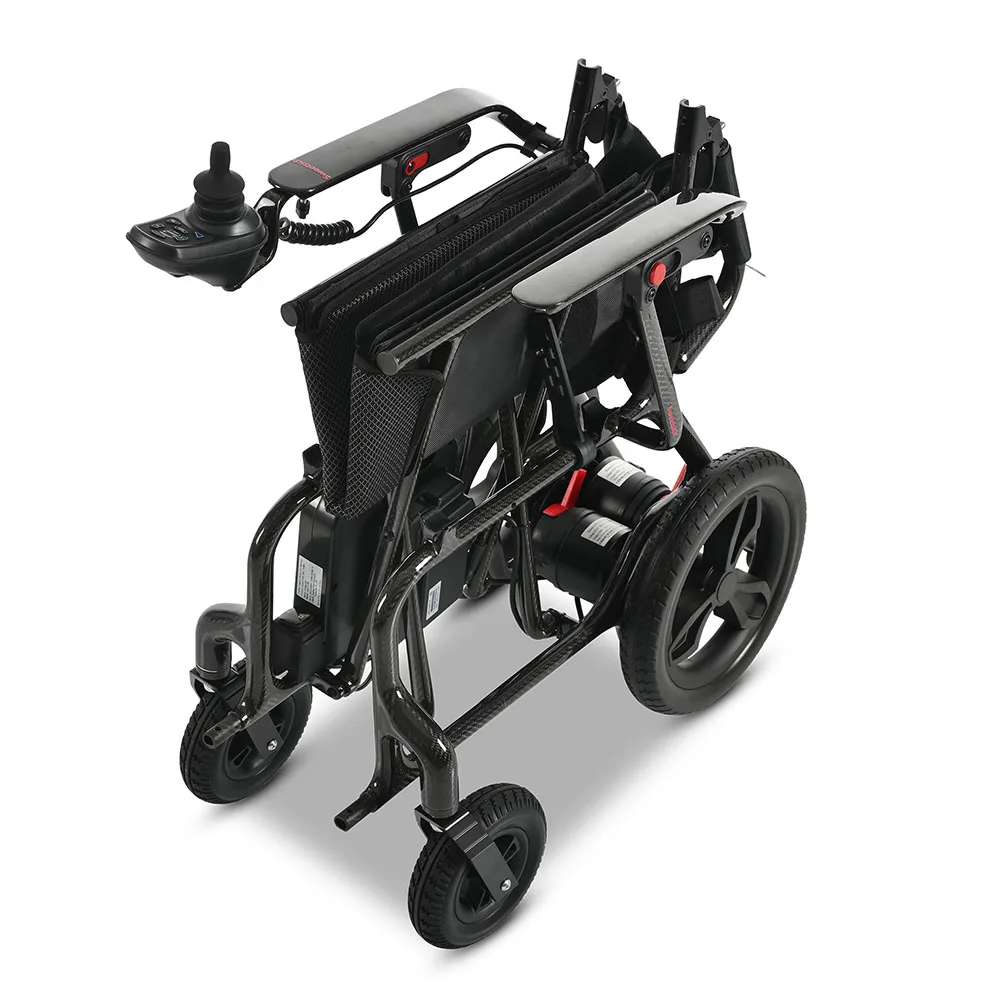 Portable Lightweight Folding Wheelchair Disabled Joystick Carbon Fiber Wheelchair