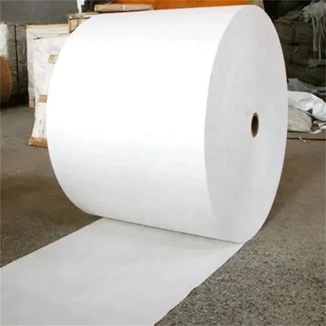 Recycled Brown Kraft Paper Roll for Cup Raw Material PE Coated Cup Roll Paper Laminated Paper rolls