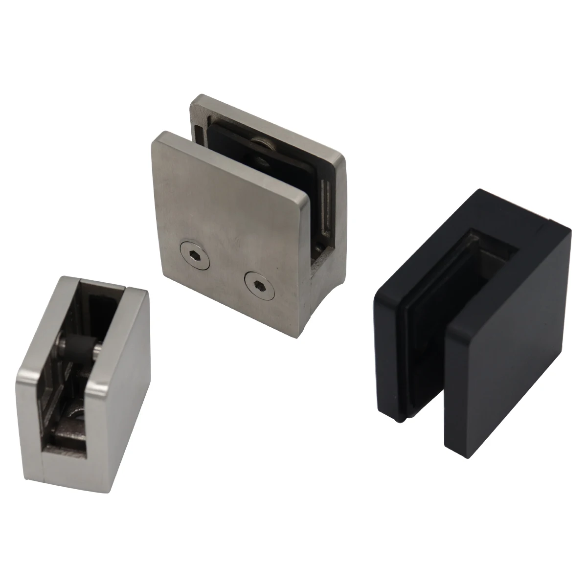 ZD Stainless Steel 304 316 2205 Square Glass Clamp for Handrail Railing