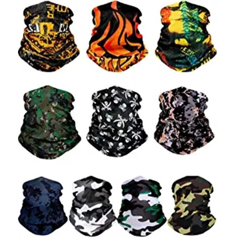 Customized Buffs 25*50Cm Head wear Cooling Wholesale Skull Bandanas